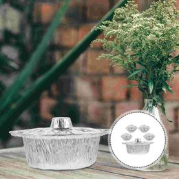 Bowls 5 Sets Cake Stand Outdoor Tin Foil Pot Disposable Plates Baking Tins Aluminium Foils Pans