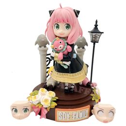Finger Toys 20cm Spyfamily Anya Forger Anime Figure Spyfamily Action Figure Scene Ornaments Adult Collectible Statue Model Doll Toys Gifts