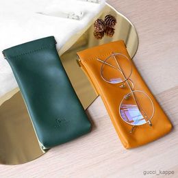 Sunglasses Cases Soft Leather Glasses Bag Sunglasses Box Portable Waterproof Pouch Glasses Protective Cover Eyewear Storage Bag R231014