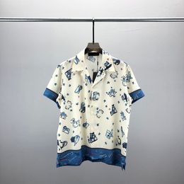 2Men Designer Shirts Summer Shoort Sleeve Casual Shirts Fashion Loose Polos Beach Style Breathable Tshirts Tees ClothingQ218