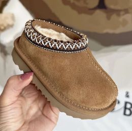 Toddler Tasman II Slippers Tazz Baby Shoes Kids Chestnut Fur Slides Sheepskin Shearling Classic Ultra Mini Boot Winter Mules Slip-on Wool Little Big611