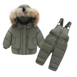 Down Coat 2 3 4 5 6 7 Years Children Down Jacket Winter Girls Warm Clothes Kids Thicken Snowsuits 2 pcs Clothing Boys Windproof Outwear J231013