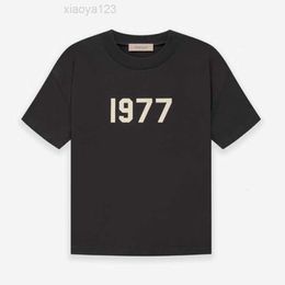 20231977 ESSENTIALS Vintage short-sleeved mens designer t shirts fashion T-shirt all cotton FOG double line essentail t shirt plain t shirts men's T-shirt size S-XL