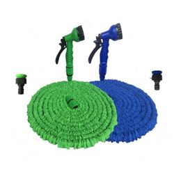 Watering Equipments Watering Equipments Garden Hose Expandable Flexible Water Eu Plastic Hoses Pipe With Spray Gun To Car Wash 25Ft250 Dhjrv