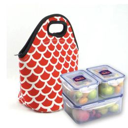 Neoprene Lunch Bag Baseball Printing Waterproof Food Beverage Bento Box Tote Bags Picnic Lunch 12 Styles LL