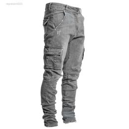 фиолетовые джинсы сложены джинсовые мужчины модные узкие карманные карандашные брюки мужчина ropa hombre casual хип -хоп Ткег