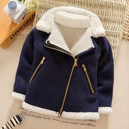 Down Coat Spring Baby Children Jackets For Boys Warm Plush Thicken Outerwear Fashion Autumn Coat 1 2 3 4 Y Infants Kids Clothes Snowsuit J231013