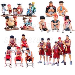 Finger Toys 5pcs/set Slam Anime Figure Toy Hanamichi Sakuragi Figurine Rukawa Kaede Akagi Takenori Miyagi Ryota Action Figure Model Toy