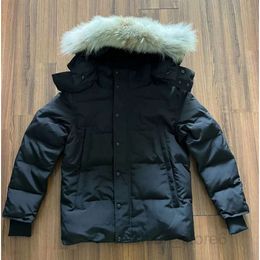 Giacche invernali degli uomini Real Coyote Fur Designer Homme Puffer Outdoor Windbraser Jassen cappacciata con cappuccio con cappuccio per la giacca giù per la giacca giacca giacca mencoat