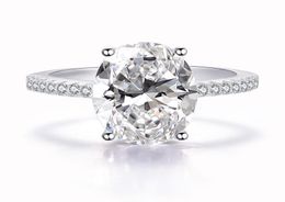 Whole Classic 925 Sterling Silver ring set Oval cut 3ct Diamond Cz Engagement wedding Band rings for women Bridal bijoux7668439