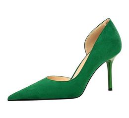 Woman Pumps Stylish Minimalist Slim Heel High Heels Suede Ladies Shoes Stiletto Comfort Women Heels