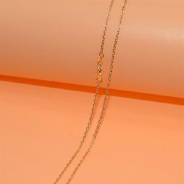 1pcs Whole Gold Filled Necklace Fashion Jewelry Singapore Link Chain 2mm Necklace 16-30 Inches Pendant Chain220D