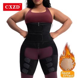 Women Body Shaper Neoprene Sweat Waist Trainer Thigh Trimmer Leg Shapers Fat Burning Hip Enhancer Lift Butt Lifter307f