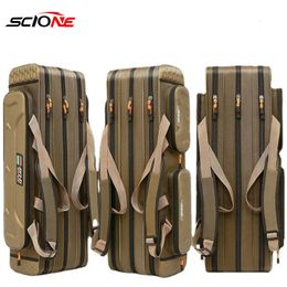 Fishing Accessories Multifunctional Fishing Rod Bag 234 Layers 80CM-130CM Fishing Tackle Bags 1680D Oxford Fishing Reel Gear Storage Case XA139G 231013