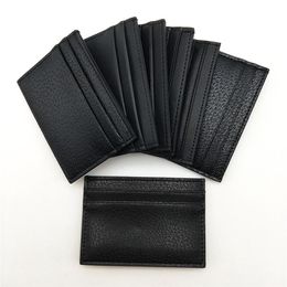 Fashion Men Women Real Leather Credit Card Holder Classic Mens Mini Bank Card Holder Small Wallet Slim Genuine Leather Wallets Wti2394