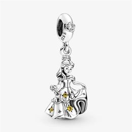 100% 925 Sterling Silver Dancing Belle Dangle Charms Fit Original European Charm Bracelet Fashion Women Halloween Jewelry Accessor300k