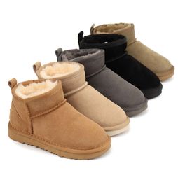 Kids Boots Toddler Boots Australia Snow Boot Designer Children Shoes Winter Classic Ultra Mini Boot Botton Baby Boys Girls Ankle Booties Child Fur Suede Booties 02