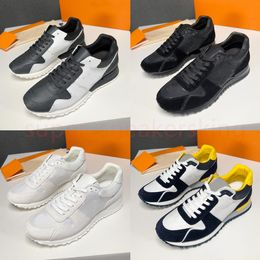 Designer Shoes Men RUN AWAY Sneakers Calfskin Retro Sneaker Fashion Look Outdoor Running Trainers Splicing Styling Shoes size 38-45 With box