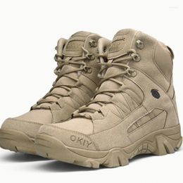 Boots Training Tactical Military Men's Desert Waterproof Outdoor Work Safety Shoes Hiking