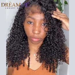 Deap Curly full Lace Front Wig 360 Per Plucked With Curly Baby Hair 130% Brazilian Human Hair Wigs For Black Women Lace Closure Wig