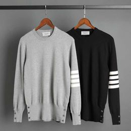 2020 Autumn/Winter New TB Knitwear Pullover Sweater Mens and Womens Lovers Round Neck Rand Slim Fit Underlay Fashion