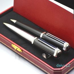 Metal Ballpoint Pen Green & Silver Black Steel Stationery Office Writing Ball Pens With Gem Top