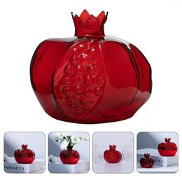 Vases Pomegranate Glass Vase Hydroponics Flower Bottle Table Delicate Crystal Flowers