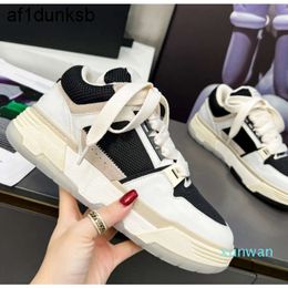 shoe am ami skateboard Dress with Shoes AM1 Bone leather Sneakers Runner men Designer Comfortable shoes fluffy breathable Genuine large CK