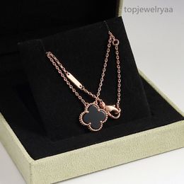 Fashion classic Lucky clover necklace bracelet earrings for ladies and girls Valentine's Day Mother's Day engagement Jewellery