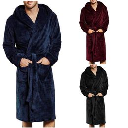 mens winter sleepwear pajamas lounges robe m4xl homewear men long bath robes spring hairy warm kimono bathrobe belt coat male288T