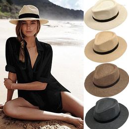 Berets Handmade Havana Vintage Hat Classic Panama Caps Unisex Sun Hats Beach Leisure Holiday UV Proof Modern American Olive Cap