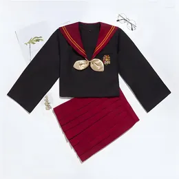 Clothing Sets Magic College Wind JK Japanese School Uniform Anime Cosplay Costumes Women Pleated Skirt Sailor Suit Student Novelty