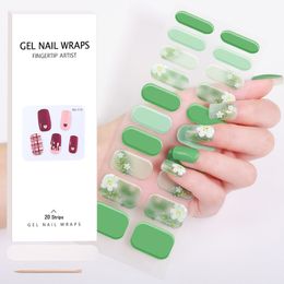 INS High Gloss Aurora Cat's Eye Korean UV Semi-Cured Semi-Baked Gel Nail Patch Second Generation Nail Patch