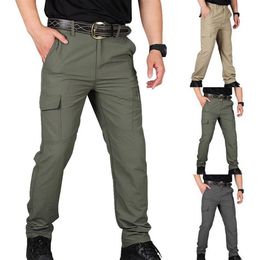 Men Cargo Pant Men Multi-Pocket Overall Male Combat Trousers Tooling Pants Army Green Cargo Pants Size S-4XL249C