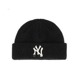 MLB Cap Hat Luxury Beanie Top Quality NY Designer Han China-Chic Brand Woollen Hat Women's Autumn and Winter New Knitted Embroidery Warm Versatile Hat Men's ins Cool