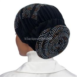 Muslim Fashion Women Turban Headscarf Hijab Caps Islam Female Glitter Lady Veil Turbans Hijabs mujer African Headpiece