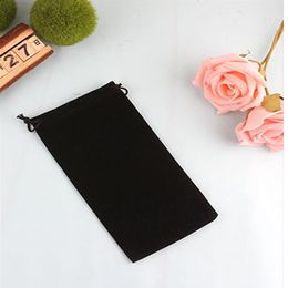 Velvet Drawstring Pouch 8x17cm 8x22cm pack of 50 Pen Hair Makup Jewellery Gift Packaing Bag2911