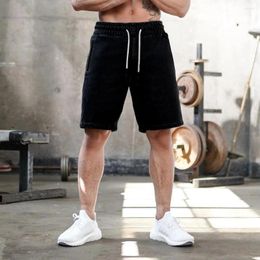 Men's Shorts Mens Sporting Running Cotton Bodybuilding Sweatpants Fitness Workout Short Pants Black Jogger Gyms Male Training