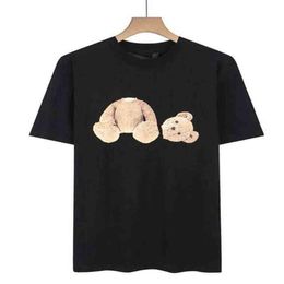 Fashion Summer Men and Womens T-shirts Mans Palms Stylist Angel t Shirt Tee Guillotine Bear Printed Short Sleeve Truncated Bears A286Q