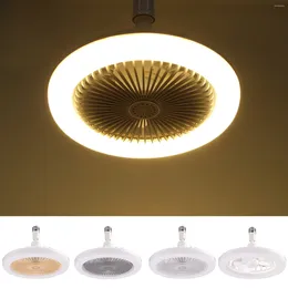 Fan Lamp Universal E27 Light Holder Hanging With Remote Control Mute Dimmable Timing For Bedroom Dormitory