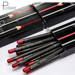 Lip Pencils Pudaier 12 Pcs/Box Matte Lip Liner Set Long Lasting Smooth Pencil for Lip Contour Lipliner Multi-Functional Makeup Cosmetics Pen 231013