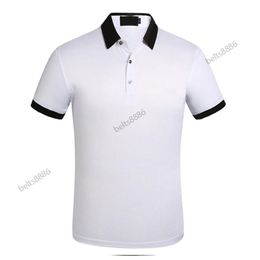 Business Casual Polo shirt tshirt Men Sleeve Stripe Slimmer Manly Society Men's Fashion Checked Five color chooes295V
