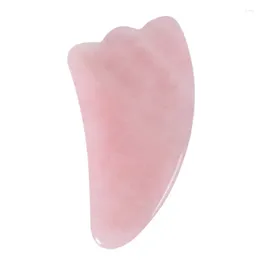 Decorative Figurines Custom Natural Stone Rose Quartz Massage Tool Claw Shape Pink Crystal Gua Sha Scraping