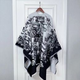 designer shawl European and American new printing wool women autumn/winter scarf cape scarfs shawls