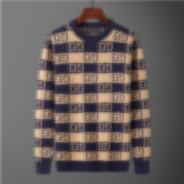 Men designer Sweaters Paris Embroidery letter Blue stripe jacquard sweater Women casual fleece tops Unisex coat man jumpers