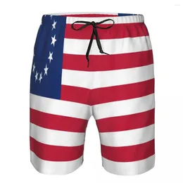 Men's Shorts Summer Beach Swimsuit Quick-drying Swimwear Y Ross Flag Men Breathable Sexy Male