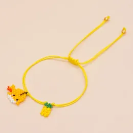 Link Bracelets Go2boho Sell Fashionable Yellow Rope Cute Miyuki Animal Series Puffer Fish Small Pineapple Bracelet