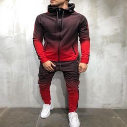 Men's Tracksuits Thefound 2021 Fashion Tracksuit Jogging Top Bottom Sport Sweat Suit Trousers Hoodie Coat Pant Men 2 Piece248x