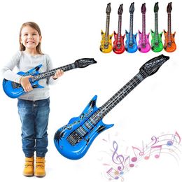 Fancy Dress Party Prop Musical Disco Rock Neon Inflatable Blow Up Guitars Fast DHL Shipping