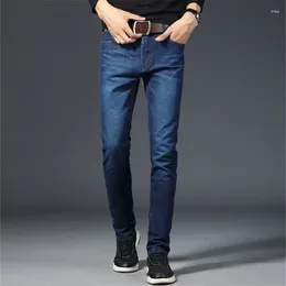Men's Jeans Black Distressed Blue Fashion Business Casual Stretch Slim Trousers Denim Pants Male Urban Clothes 28-40